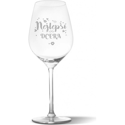 Sablio Sklenička na víno Nejlepší dcera 490 ml