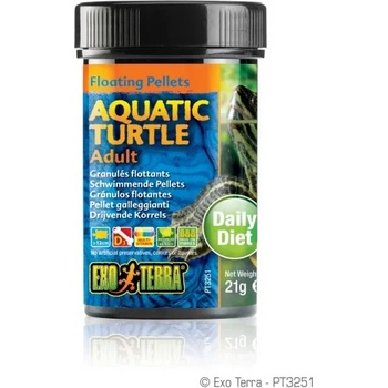 Hagen Floating Pellets - Adult Aquatic Turtle, храна за пораснали водни костетурки - 21 гр - ГЕРМАНИЯ - PT3251