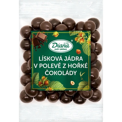 Diana Company Lieskové jadrá v poleve z horkej čokolády 100 g