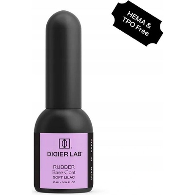 Didier Lab Kaučuková báze pro hybridní laky, Soft Lilac, 10 ml