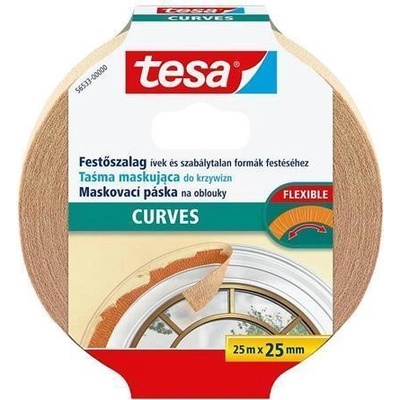 Tesa Perfect Curves 56533 Maskovací krepovaná páska na oblouky 25 mm x 25 m
