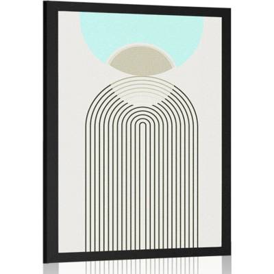 Plakát duha budoucnosti Mid-Century - 40x60 no frame