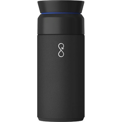 Ocean Bottle fľaša na horúce nápoje 350 ml Obsidiánová čierna