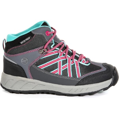 Regatta Unisex Kids' Samaris Mid Waterproof Hiking Boot - Granit/Duchs