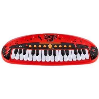 Teddies Пианко rock star 31 клавиша пластмаса 46см на батерии със звук и светлина