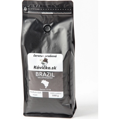 Kávička.sk Brazil Santos 17/18 Decaffeinated 1 kg