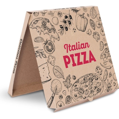 KRABICE NA PIZZU 24 x 24 x 3 cm s potiskem Italian Pizza