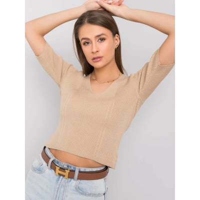 Blouse 251-BZ-10057.50-beige krémová RUE PARIS