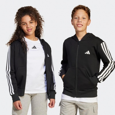 adidas detská mikina s kapucňou čierna