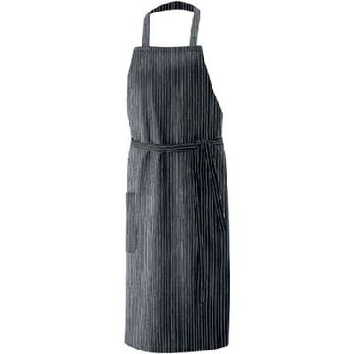 Exner Dlhá pracovná zástera s trakmi EX141 Black Pinstripe