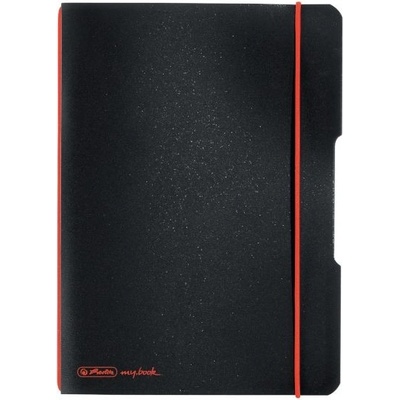 Herlitz sešit flex A5 čtverečkovaný PP černý – Zboží Dáma