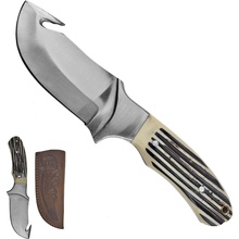 PAK Masivní s hákem HEAVY GUT s koženým pouzdrem 10,5 cm 28C-103