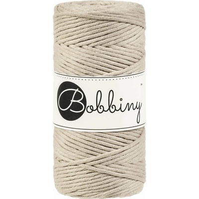 Bobbiny Macrame Cord 3 mm 100 m Beige Šňůra