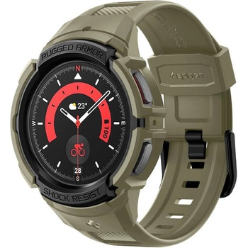 Spigen Удароустойчив TPU кейс за Samsung Galaxy Watch 5 Pro 45мм - Spigen Rugged Armor Pro Case (зелен) (ACS05913)