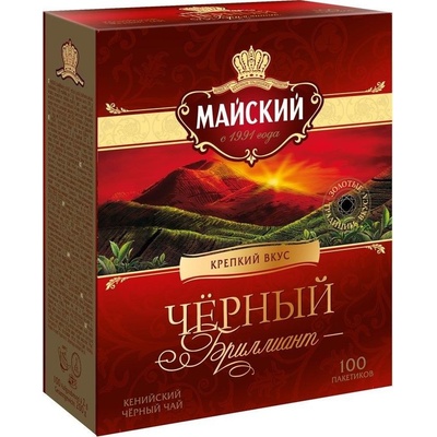 Mayskij Čaj černý Černý Briliant 100 x 2 g