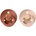 BIBS Colour Natural Rubber Size 2: 6+ months биберон Woodchuck / Blush 2 бр