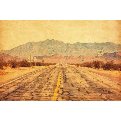 DIMEX ART Флизелинов фототапет маршрут 66 в пустинята мохаве 375 x 250 см