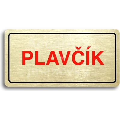 ACCEPT Piktogram PLAVČÍK - zlatá tabulka - barevný tisk