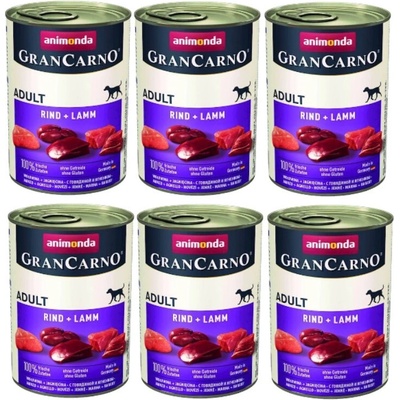 Animonda GranCarno hovädzie a jahňacie 6 x 400 g