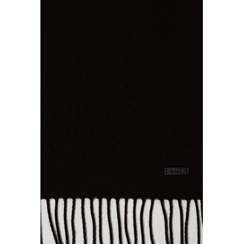 BOSS Вълнен шал boss мъжки в черно с изчистен дизайн 50517218 (50517218)