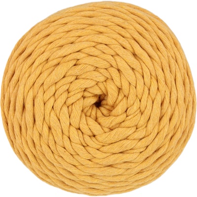 Vlna-hep Příze Twist 5mm - bavlna - macrame Twist: 8190 Hořčicová