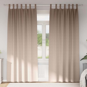 Pure Line Home Плътни завеси в цвят таупе с текстилни гайки (уши), 2 бр. , 140 x 260 см