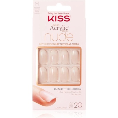 KISS Nude Nails Graceful umelé nechty medium 28 ks