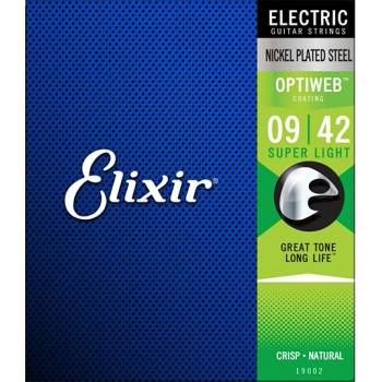 Elixir OPTIWEB Super Light, Струни за електрическа китара 09-42 (OW09-42E)