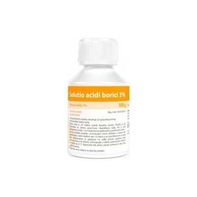 Fagron Bórová voda 3% Solutio acidi borici 3% dermálny roztok 100 g