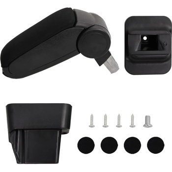 vidaXL Подлакътник за кола черен 13x34x(33-46) см ABS (154678)