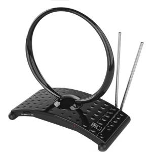 EMOS Стайна антена emos city ring-c550, dvb-t2, dab, fm, lte/4g/5g филтър (j0701)