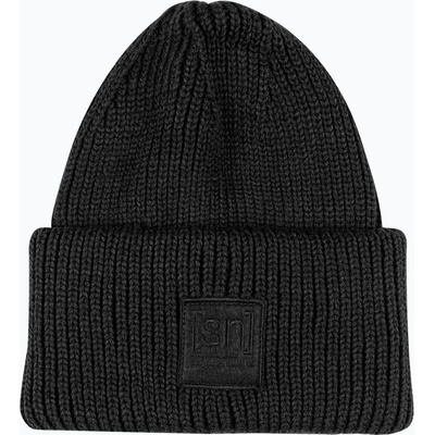 super.natural Zimní merino čepice Krissini beanie jet black