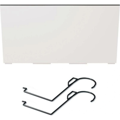 Prosperplast DUC400W-S449 Závěsný samozavlažovací truhlík s vložkou - URBI CASE W bílý 40 cm