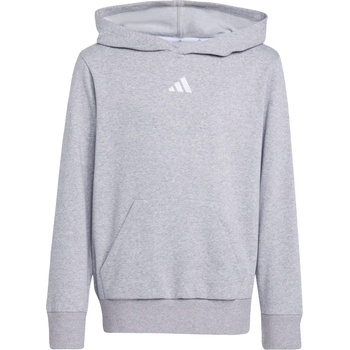 Adidas Детски суичър adidas Kid's Essentials Hoodie - Medium Grey Heather / White - размер 164 (EU) (704-5264-0314)