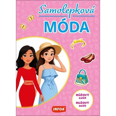 Samolepková móda růžový sešit