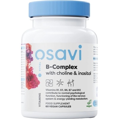 Osavi B-Complex with Choline & Inositol [60 капсули]