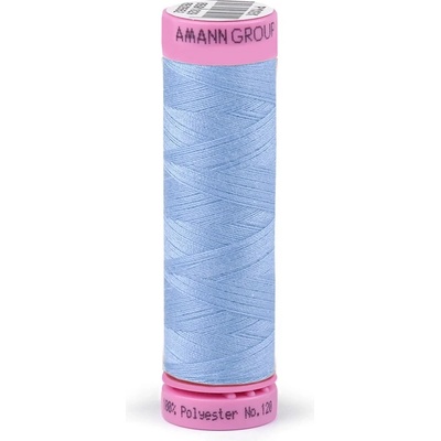 Polyesterové nitě návin 100 m Aspo Amann, střední, 0814 Baby Blue