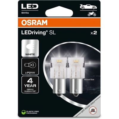 OSRAM LEDriving SL 7506DWP-02B 12V 1, 4W BA15S 6000K P21W (951)