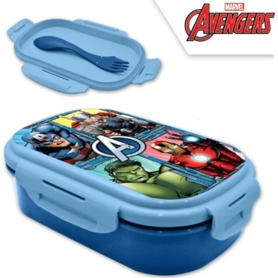 Kids Licensing Box na desiatu s vidličkou Avengers