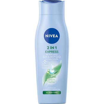 Nivea 2 в 1 Шампоан и балсам 2in1 Care Express Шампоан за коса дамски 250ml