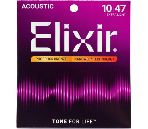 ELIXIR Extra Light (Phosphor bronze), NANOWEB