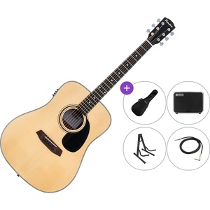 Pasadena PD-100E Premium SET Natural Електро-акустична китара Дреднаут
