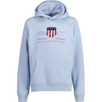Gant Archive Shield Hoodie Fresh Blue