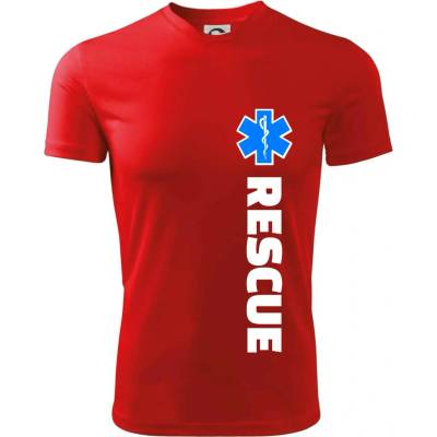 Rescue pro záchranáře pánské triko Fantasy sportovní dresovina červená