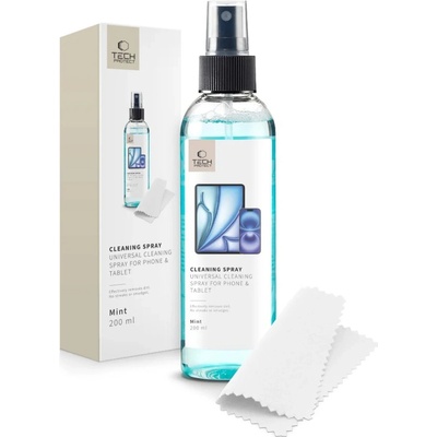 TECH-PROTECT ČISTIACI SPREJ NA TELEFÓN A TABLET EKO MÄTA 200 ml