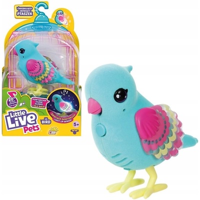 Little Live Pets mluvící ptáček modrý svítící
