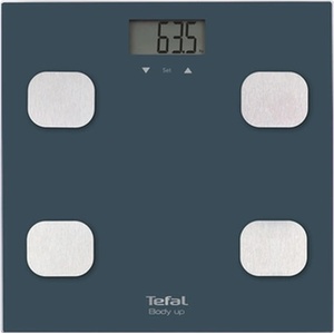 Tefal Body Up BM2520V0 - диагностична везна за баня, телесни мазнини, 8 потребителя - синя