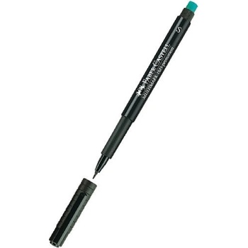 Перманентен тънкописец Faber-Castell OHP S Черен (1602008-08-1005210210)