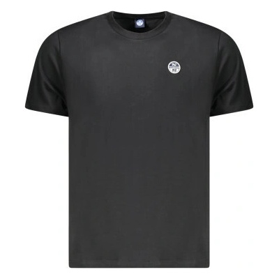 North Sails T Shirt Maniche Corte Uomo Nero Černá