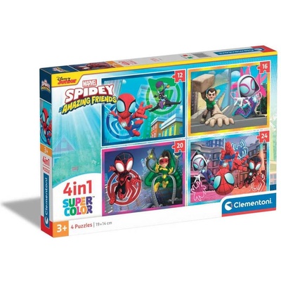 Clementoni 4 в 1 Пъзел Spidey and His Amazing Friends